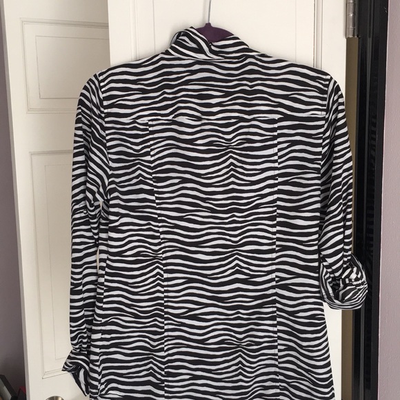 Michael Kors zebra pattern blouse - Picture 2 of 3